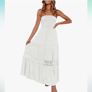 er Bohemian Strapless Off shoulder dress